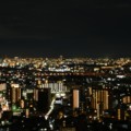 シークレット花火は見えるのか！？五月山から大阪平野を望む。